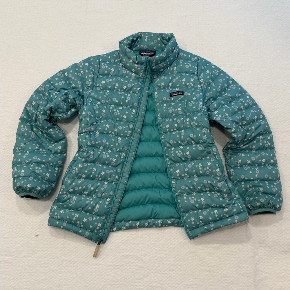 Kids Patagonia Blue Floral Jacket